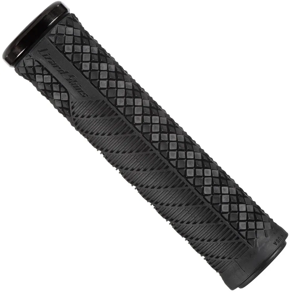 uPRISE Bikes Lizard Skins Charger Evo Single-Clamp Lock-On MTB Grips - Black 130mm | Price match, 365 day return s, 18-Month Warranty, Finance Available & Free UK Delivery